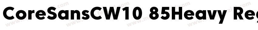 CoreSansCW10 85Heavy Regular字体转换